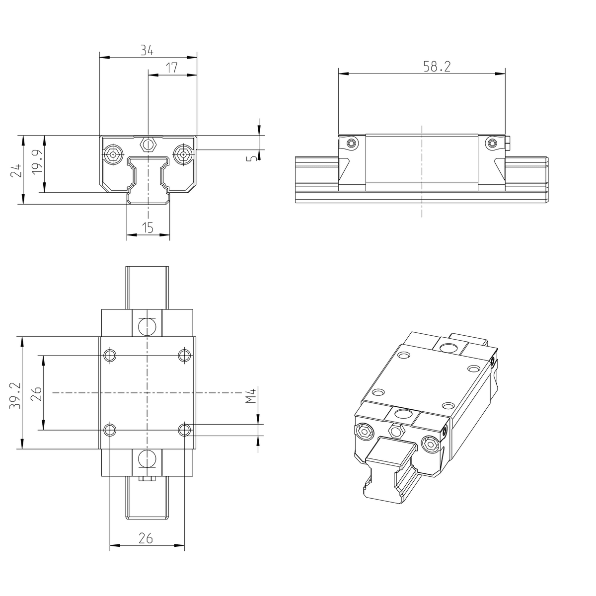 Направляющая REXROTH R163219320