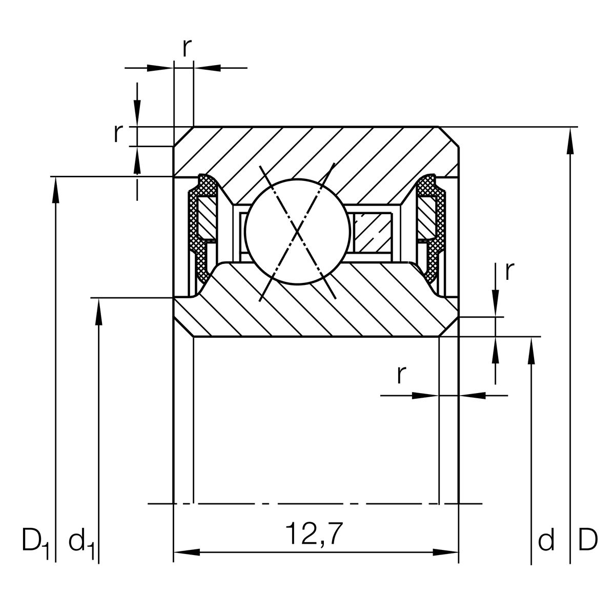 Подшипник INA CSXU075-2RS