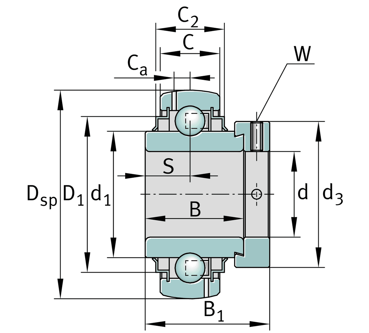 Подшипник INA GE30-XL-KRR-B-AS2/V