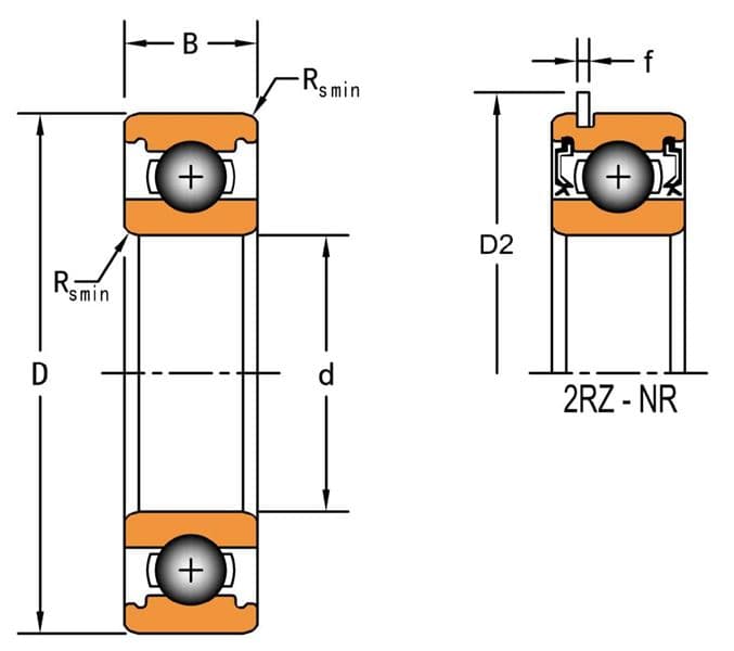 Подшипник Timken 6203-2RZ-NR