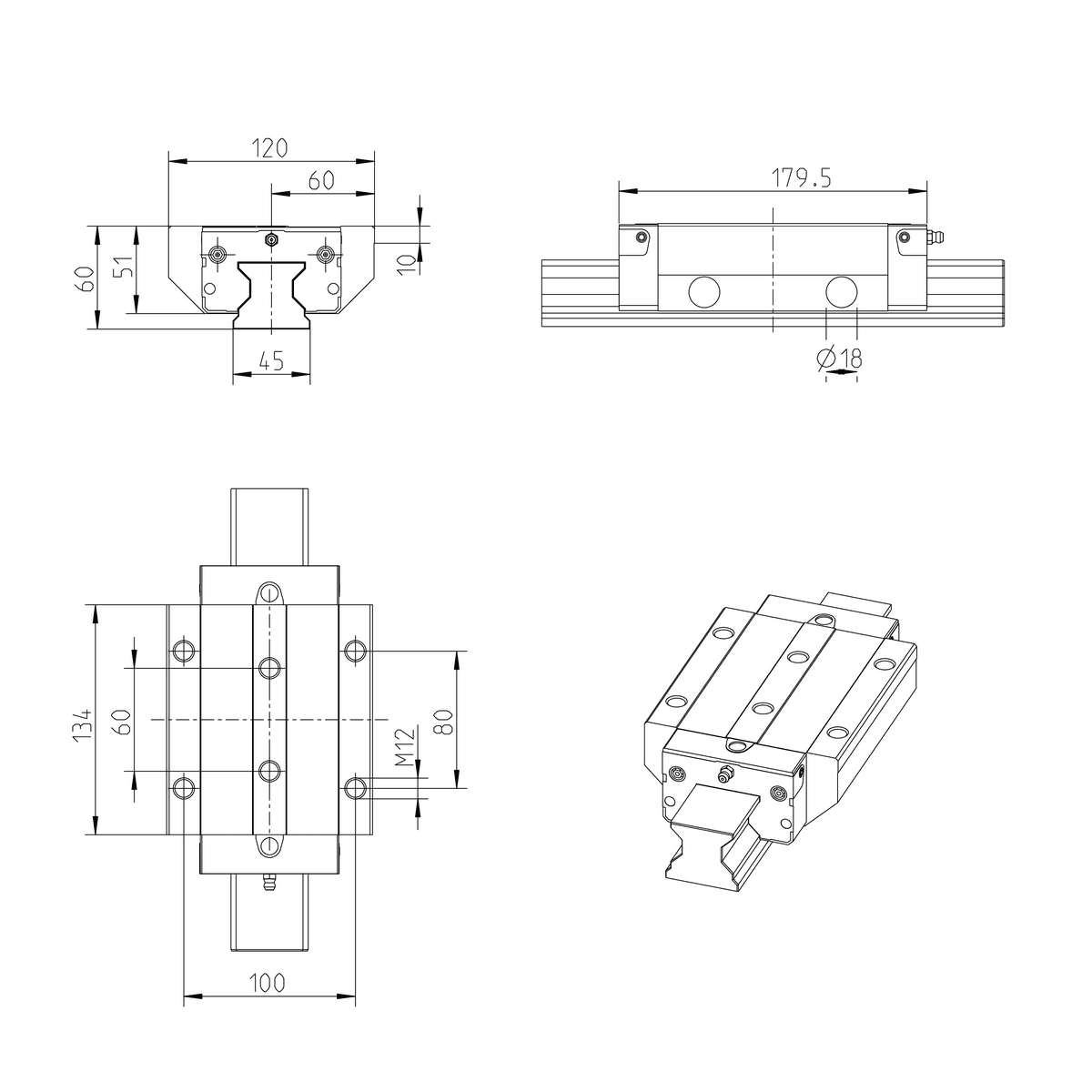 Направляющая REXROTH R18534322X