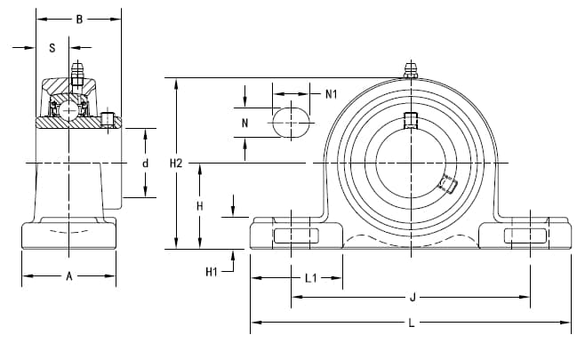 Подшипник Timken UCP204