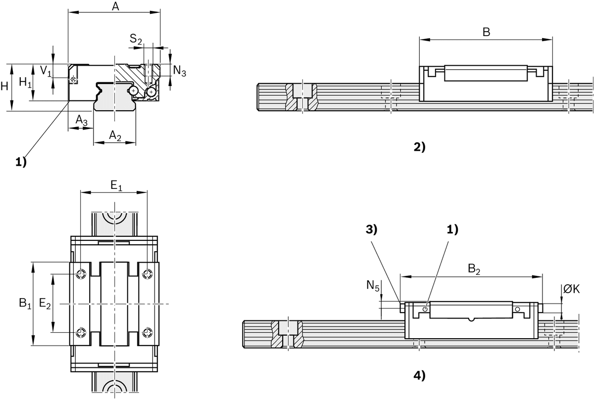 Направляющая REXROTH R044279300