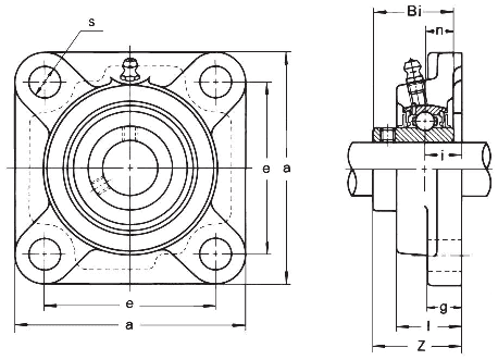 Подшипниковый узел ASAHI MUCF 200