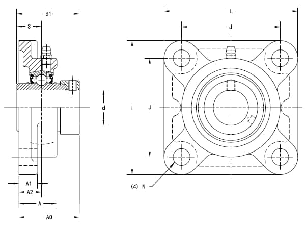 Подшипник Timken UELF206
