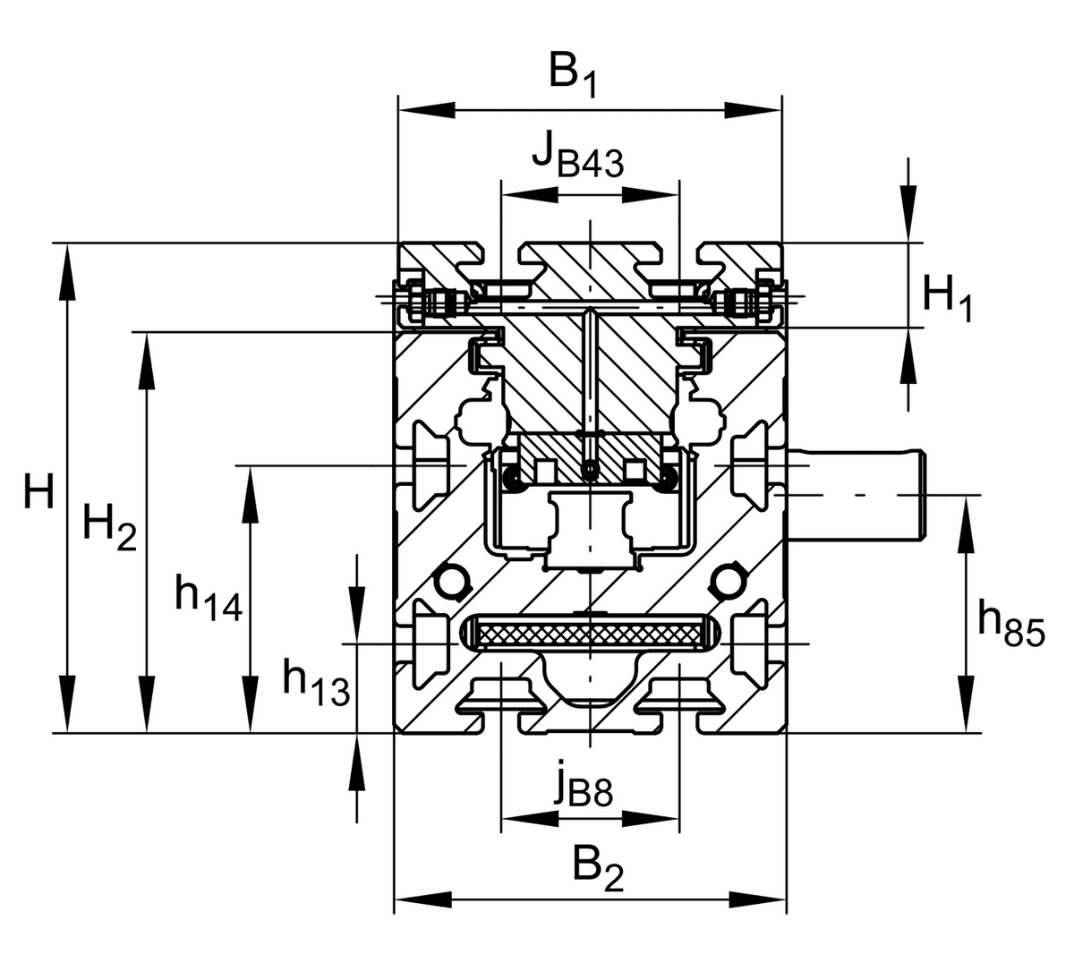 Направляющая INA MKUVE20-250-C-LN-ZR-W2-N-FA517.1