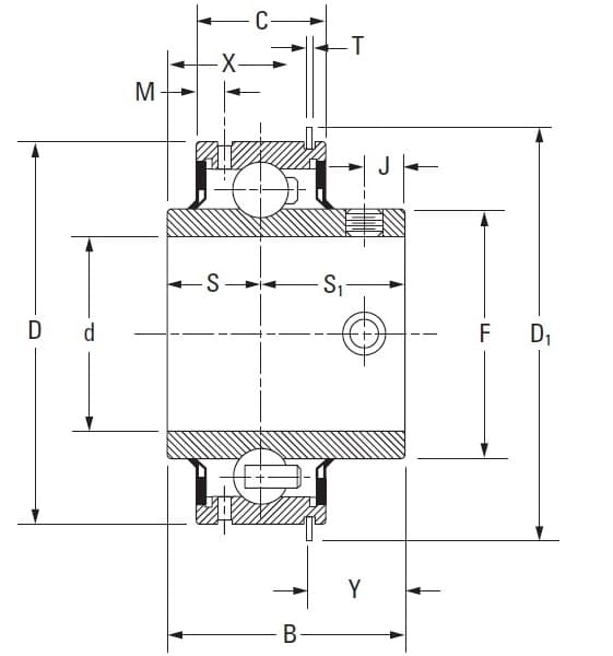 Подшипник Timken ER12