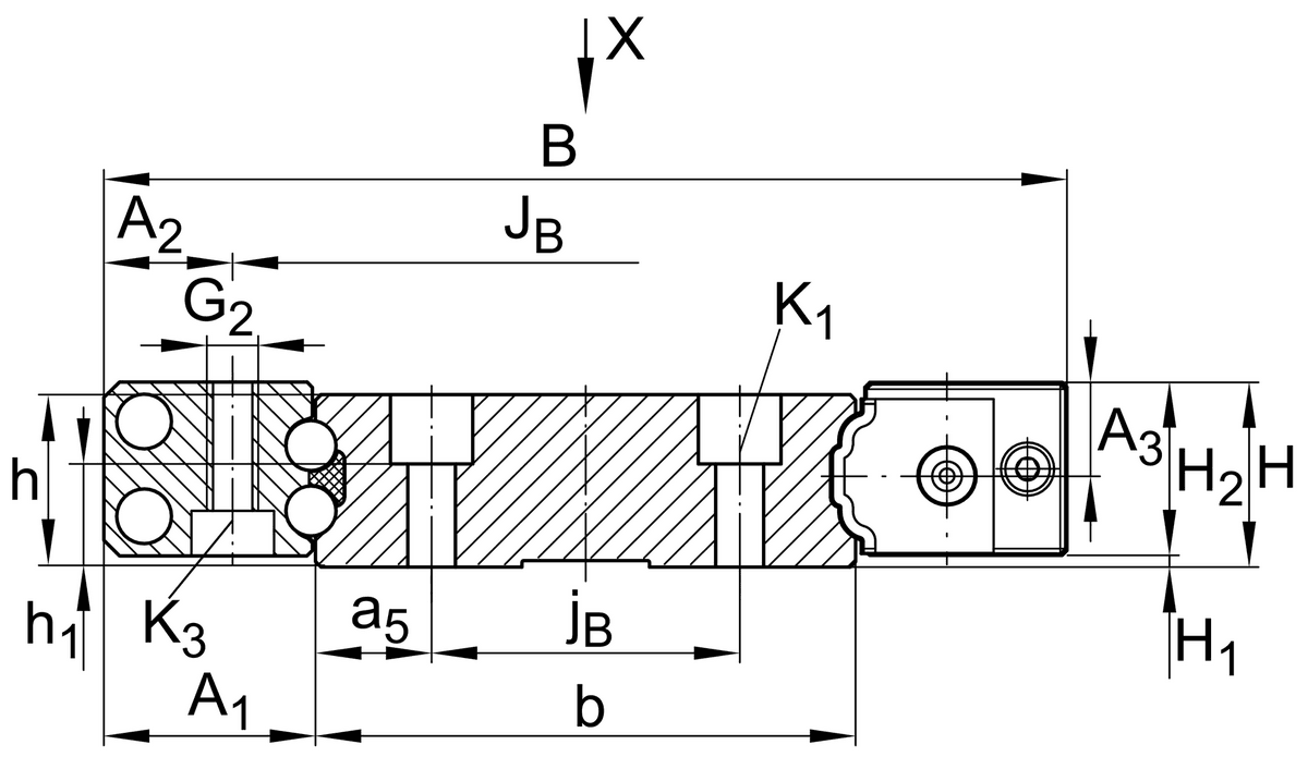 Направляющая INA TKVD42