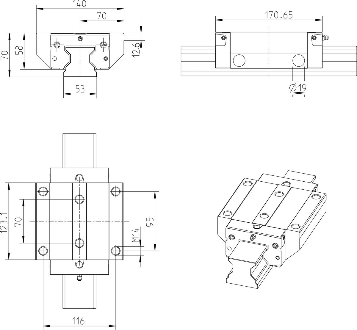 Направляющая REXROTH R18515212X