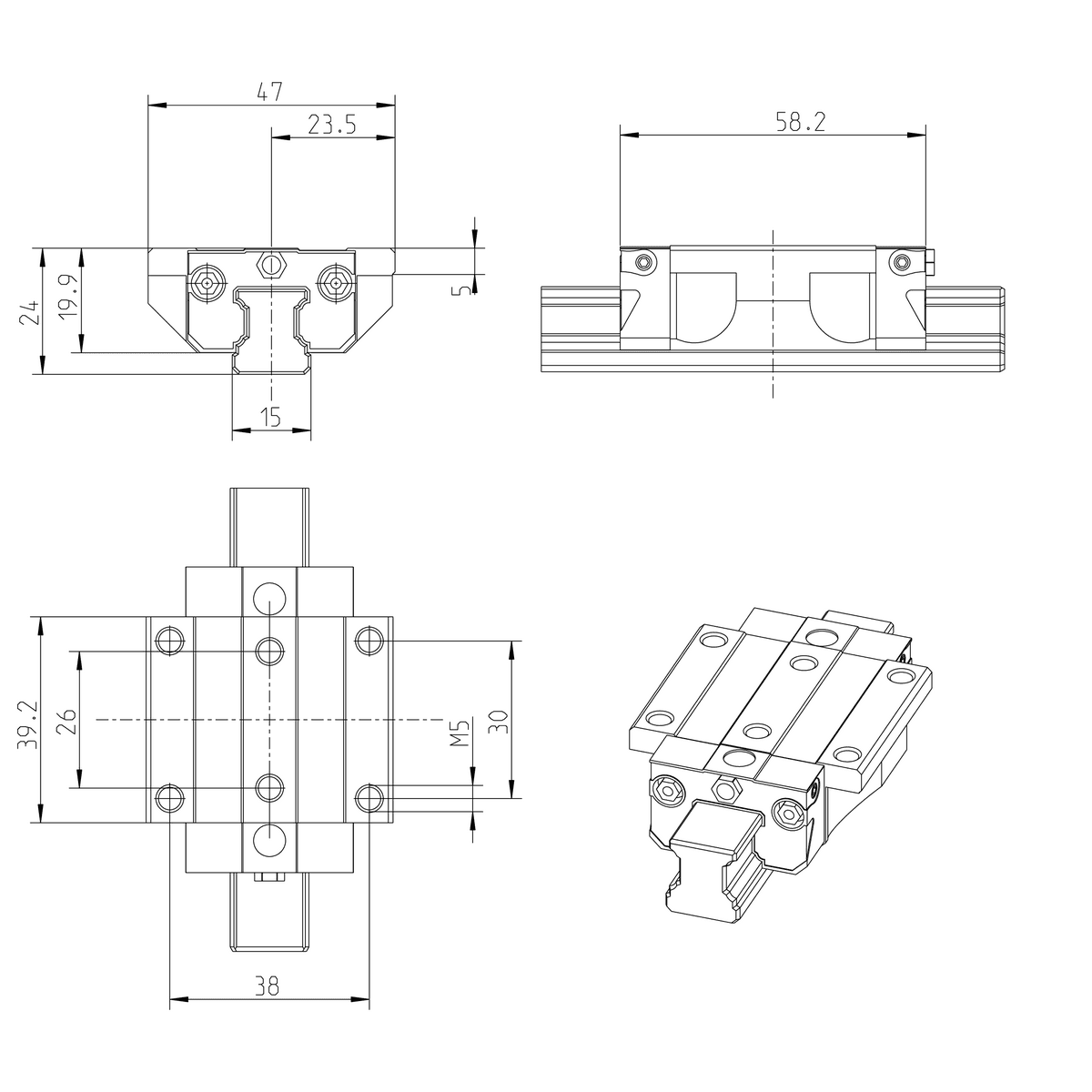 Направляющая REXROTH R165111420