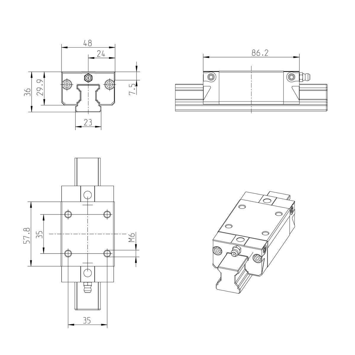 Направляющая REXROTH R163221322