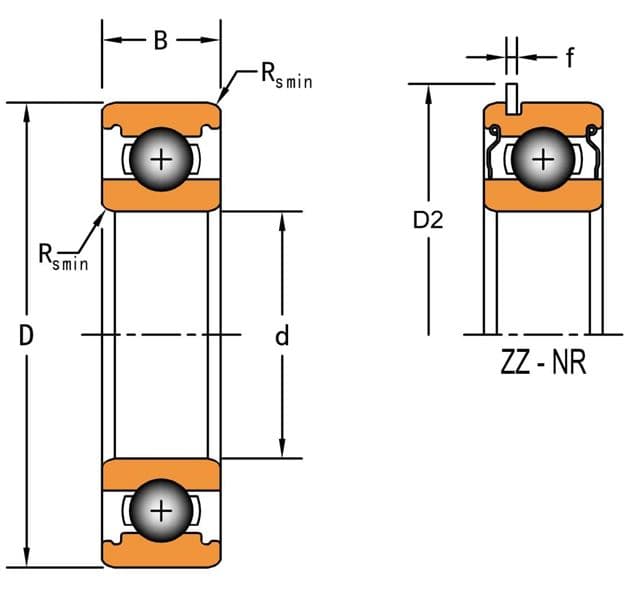 Подшипник Timken 6005-ZZ-NR