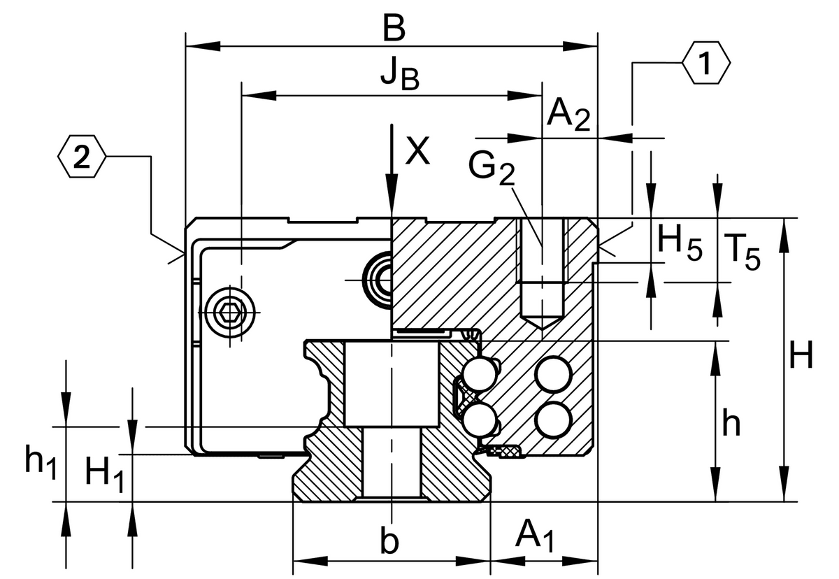 Направляющая INA KUVE35-B-ESC