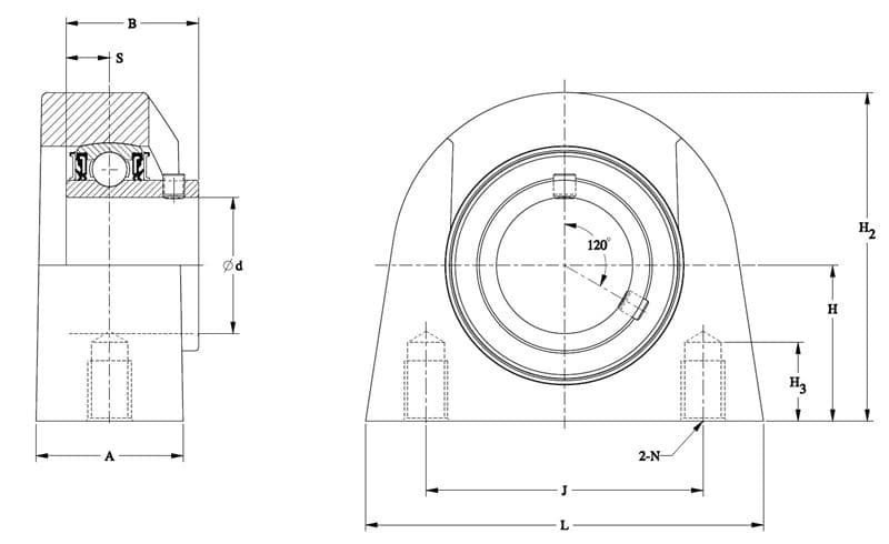 Подшипник Timken SUCATBYM206-20-IP69K/FVSL613