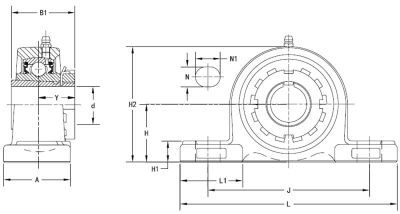 Подшипник Timken ukp206-he2306