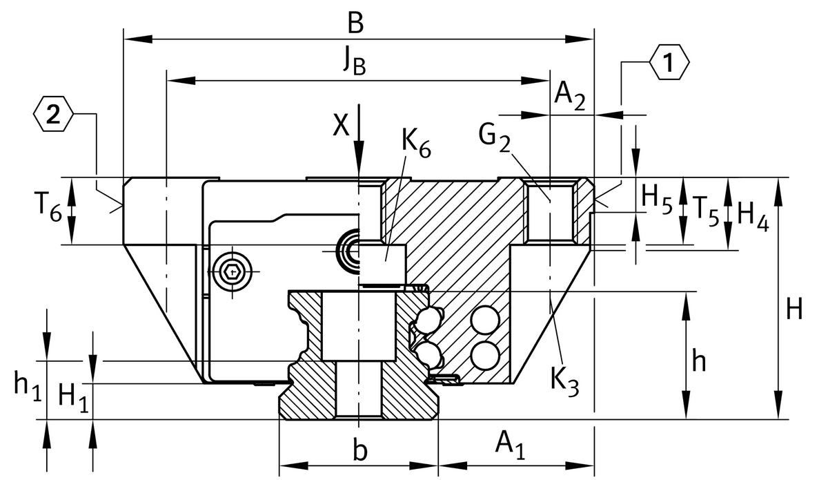 Направляющая INA KWVE20-B