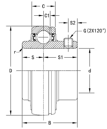 Подшипник Timken UC306