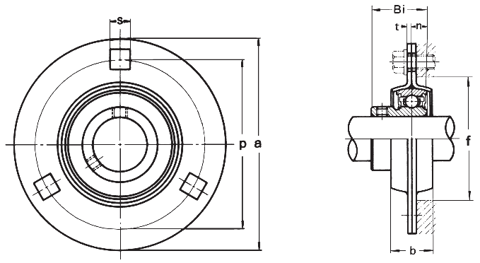 Подшипниковый узел ASAHI BPF 200
