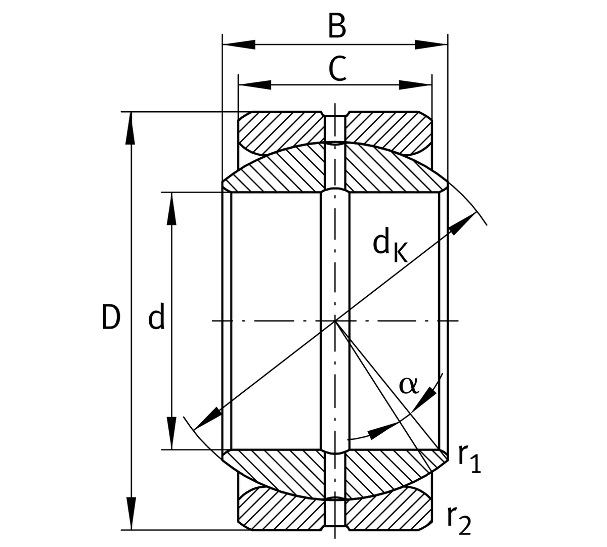 Шарнирный подшипник INA GE25-ZO-2RS-E