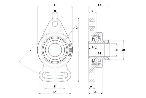 Подшипниковый узел SNR EXFA202-10T20