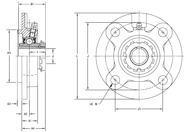 Подшипник Timken ukfc207-hs2307