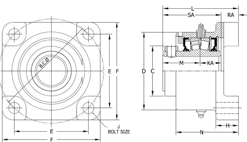 Подшипник Timken QAFE11A055SS