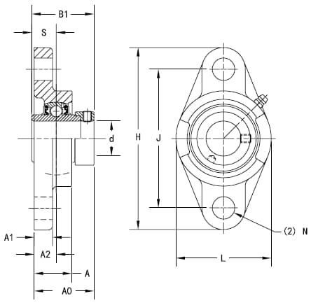 Подшипник Timken UELFL211-32