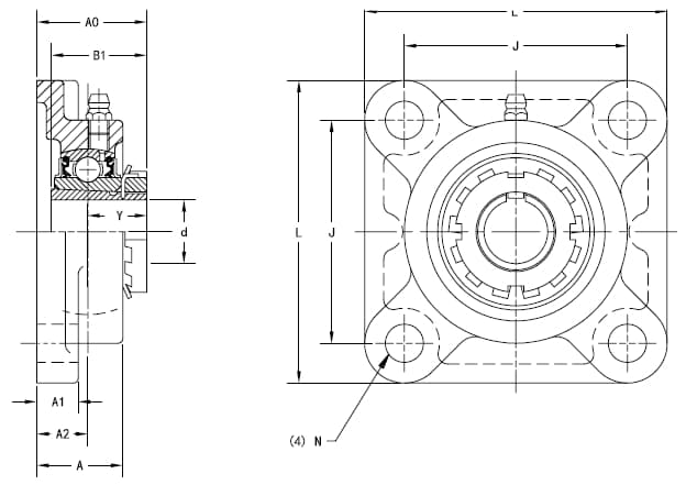 Подшипник Timken ukf208-he2308