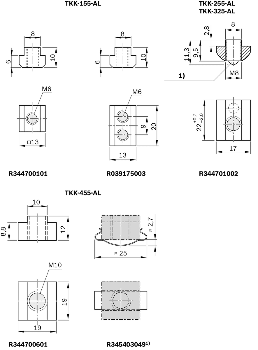 Направляющая REXROTH R039175003