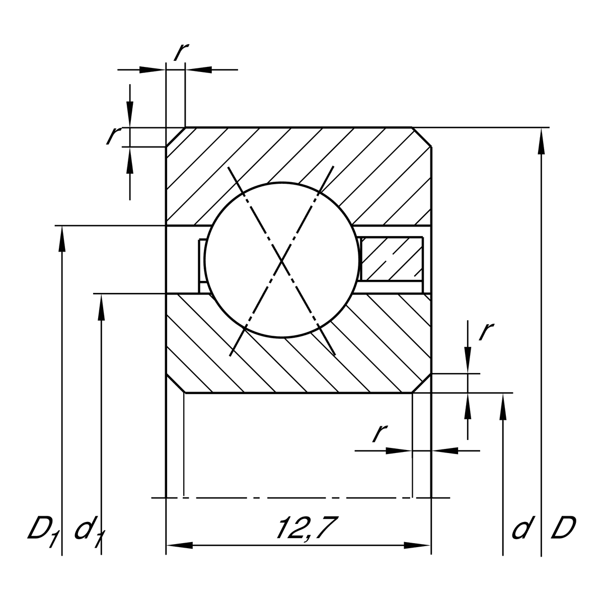 Подшипник INA CSXD120