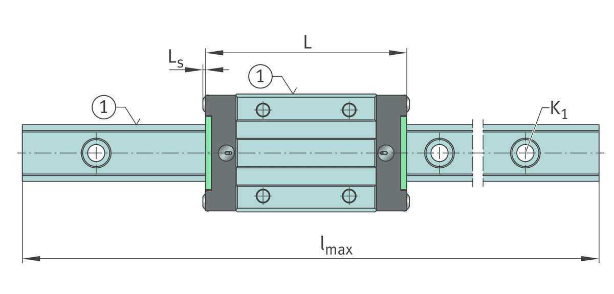 Направляющая INA KWLT35-HL-V0-G3