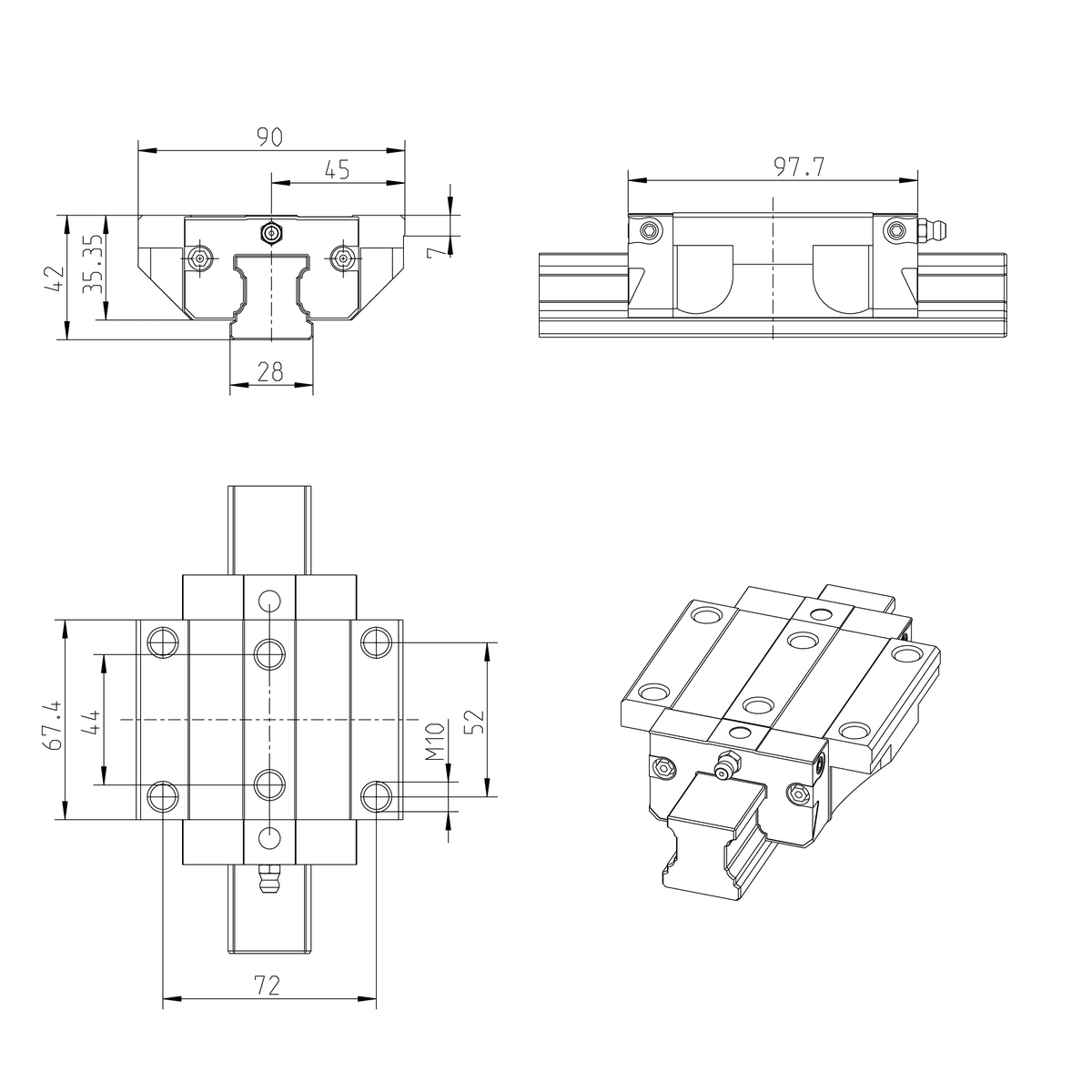 Направляющая REXROTH R163179320