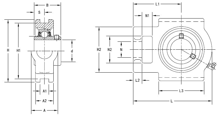 Подшипник Timken UCT212-38