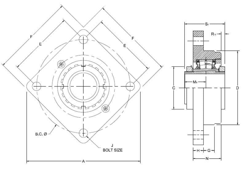 Подшипник Timken TAAFC20K308S