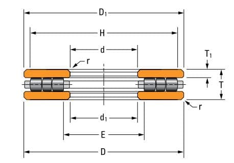 Подшипник Timken 50TP120