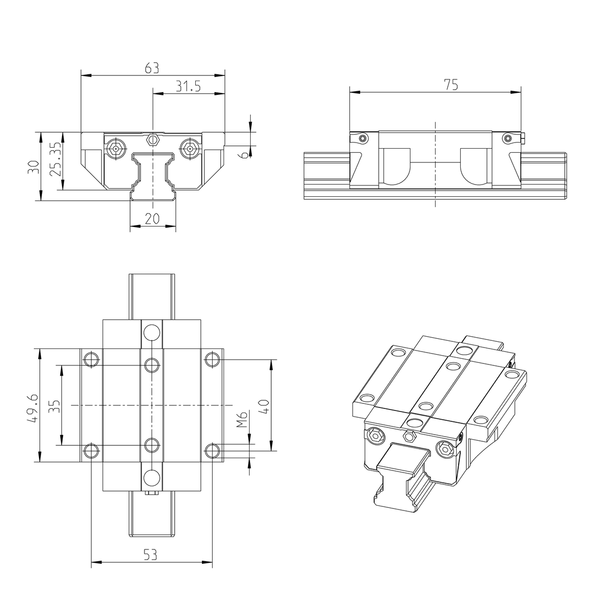 Направляющая REXROTH R163189322