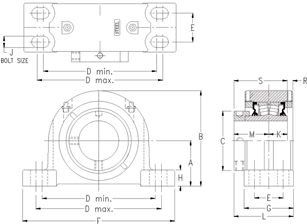 Подшипник Timken QMPF13J207S