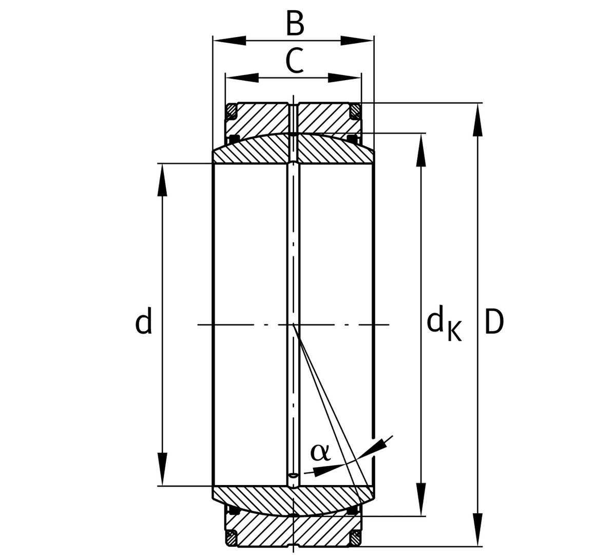 Шарнирный подшипник INA GE320-DO-2RS4