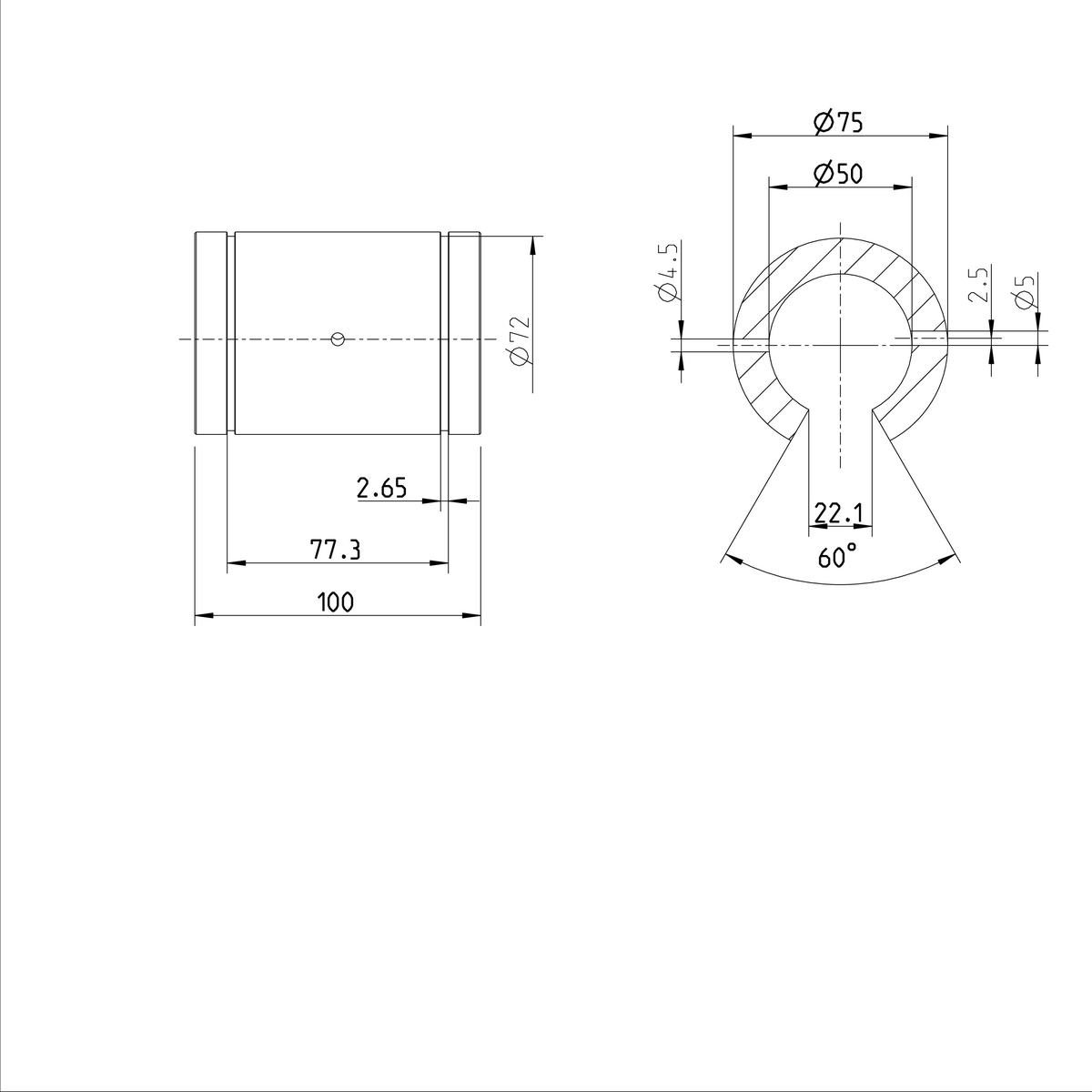 Суперлинейная втулка Bosch Rexroth KBH-O-50-DD [R073325040]