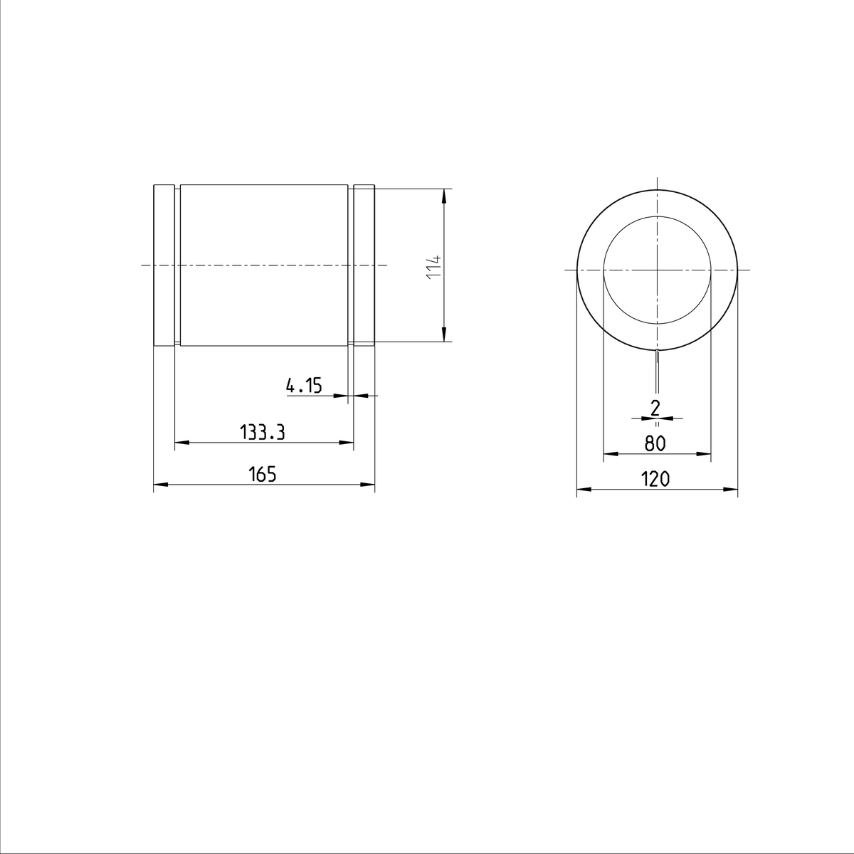 Стандартная линейная втулка Bosch Rexroth KBM-E-80-D [R061108010]