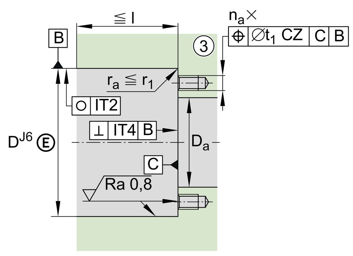 Упорно-радиальный шарикоподшипник INA ZKLF40115-2RS-XL (ZKLF 40115.2RS, ZKLF40115-2RS)
