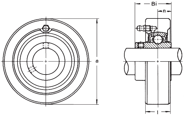 Подшипниковый узел ASAHI type UCC 200, UCC 206 [502347]