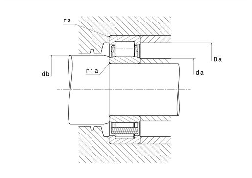 Однорядный цилиндрический роликоподшипник NTN NU2304ET2X