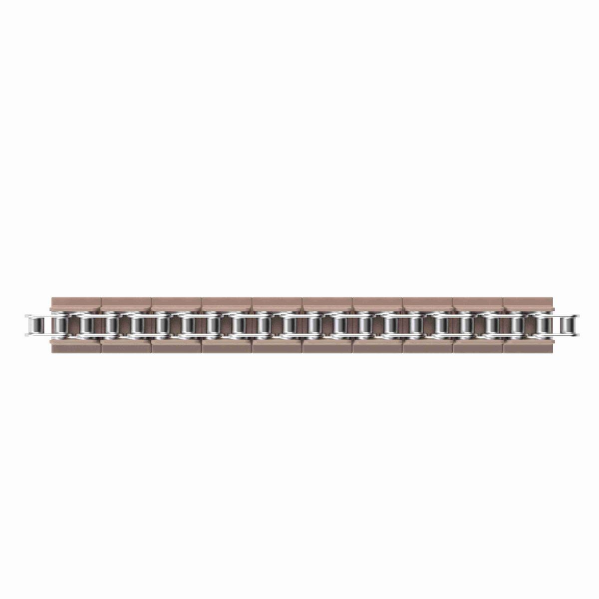 845 Straight Running Solid Top, Material: Tan Low Friction, Width: 1.38in, Pitch: 1in - LF845K1-3/8