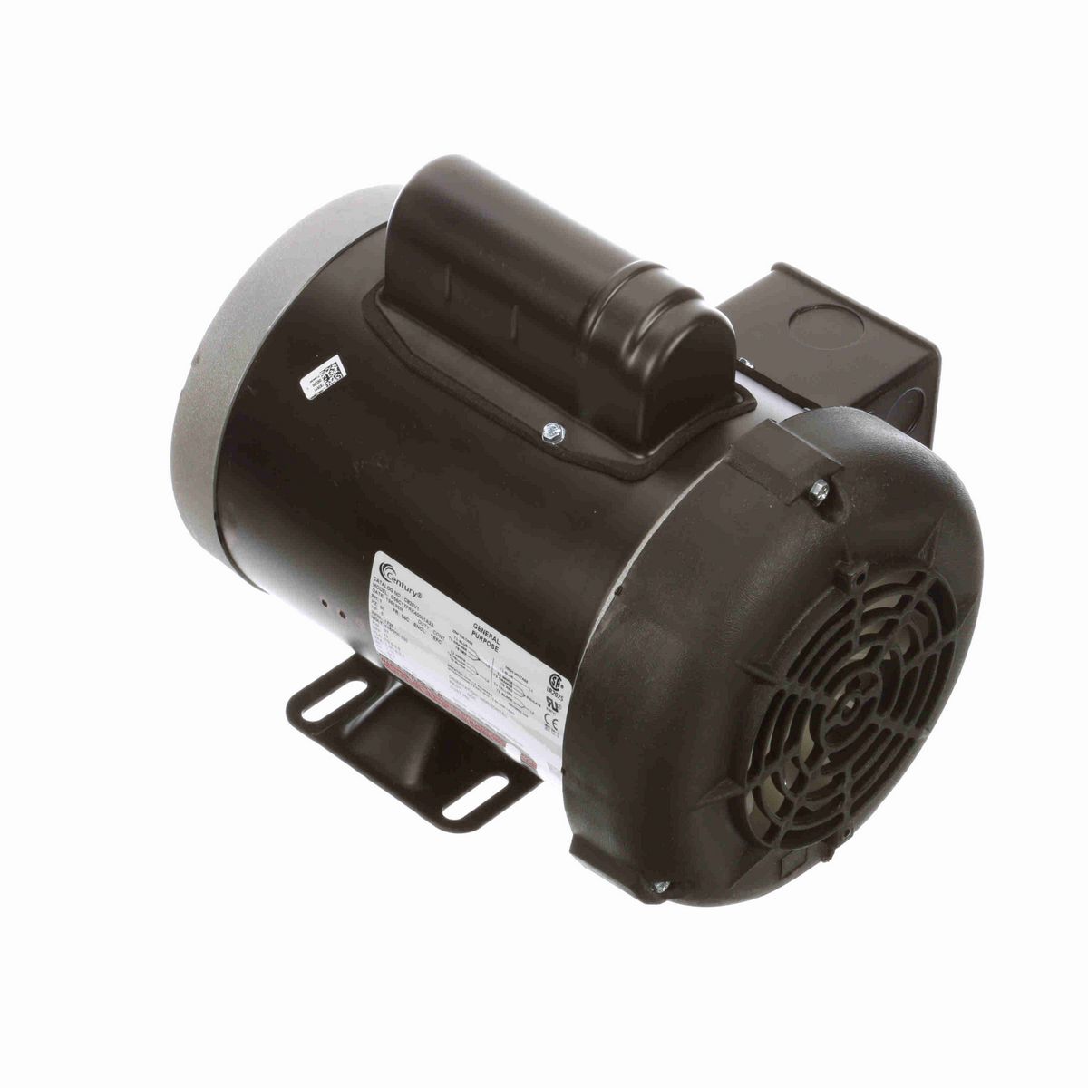 General Purpose Motor, .5 HP, 1 Ph, 60 Hz, 115/208-230 V, 1800 RPM, 56C Frame, TEFC - C826V1