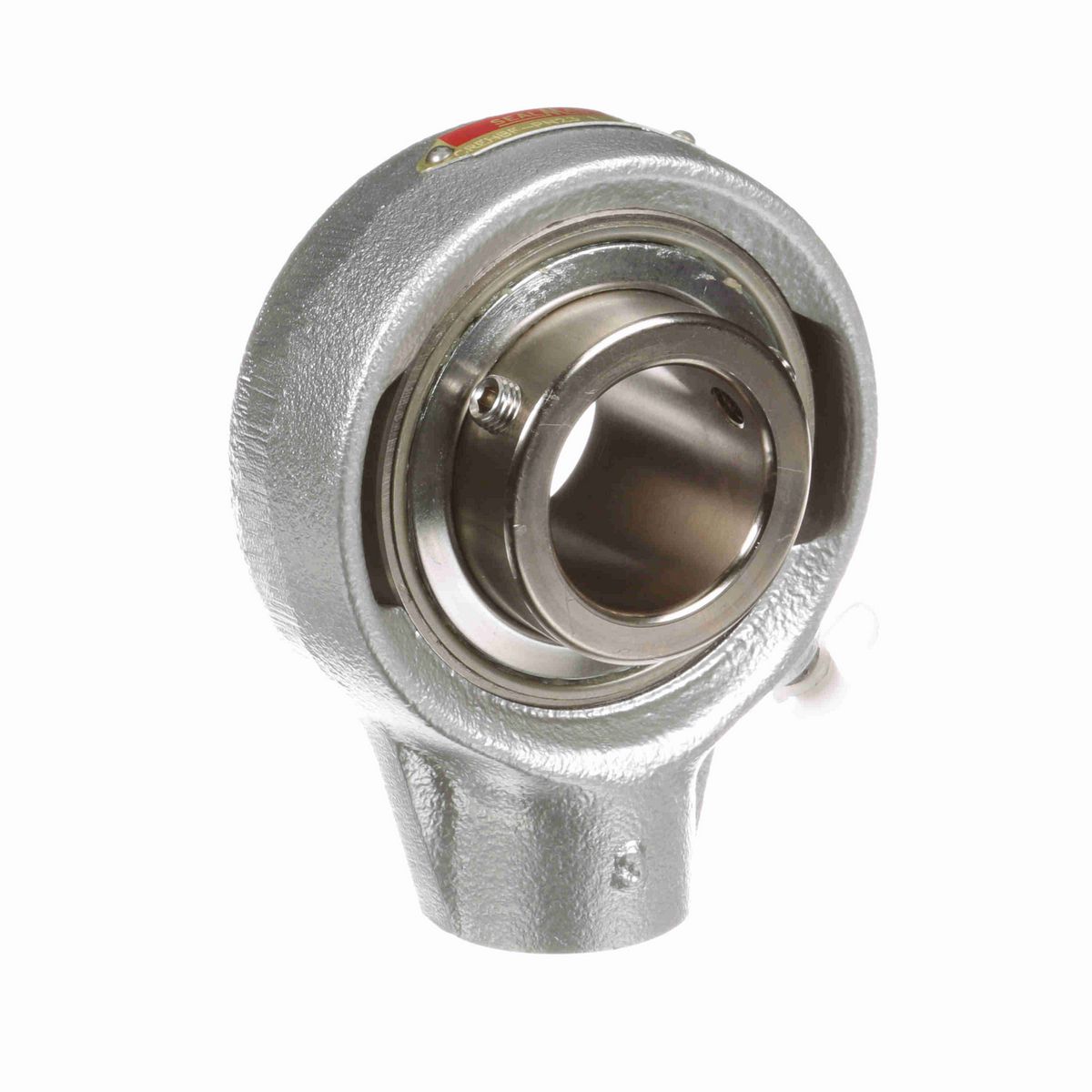 Sealmaster Mounted Flouropolymer Coated Cast Iron Hanger Unit Ball Bearing - 52100 Bearing Steel, Phosphorus Nickel Coated - Setscrew Lock - Corrosion Resistant - CREHBF-PN32R