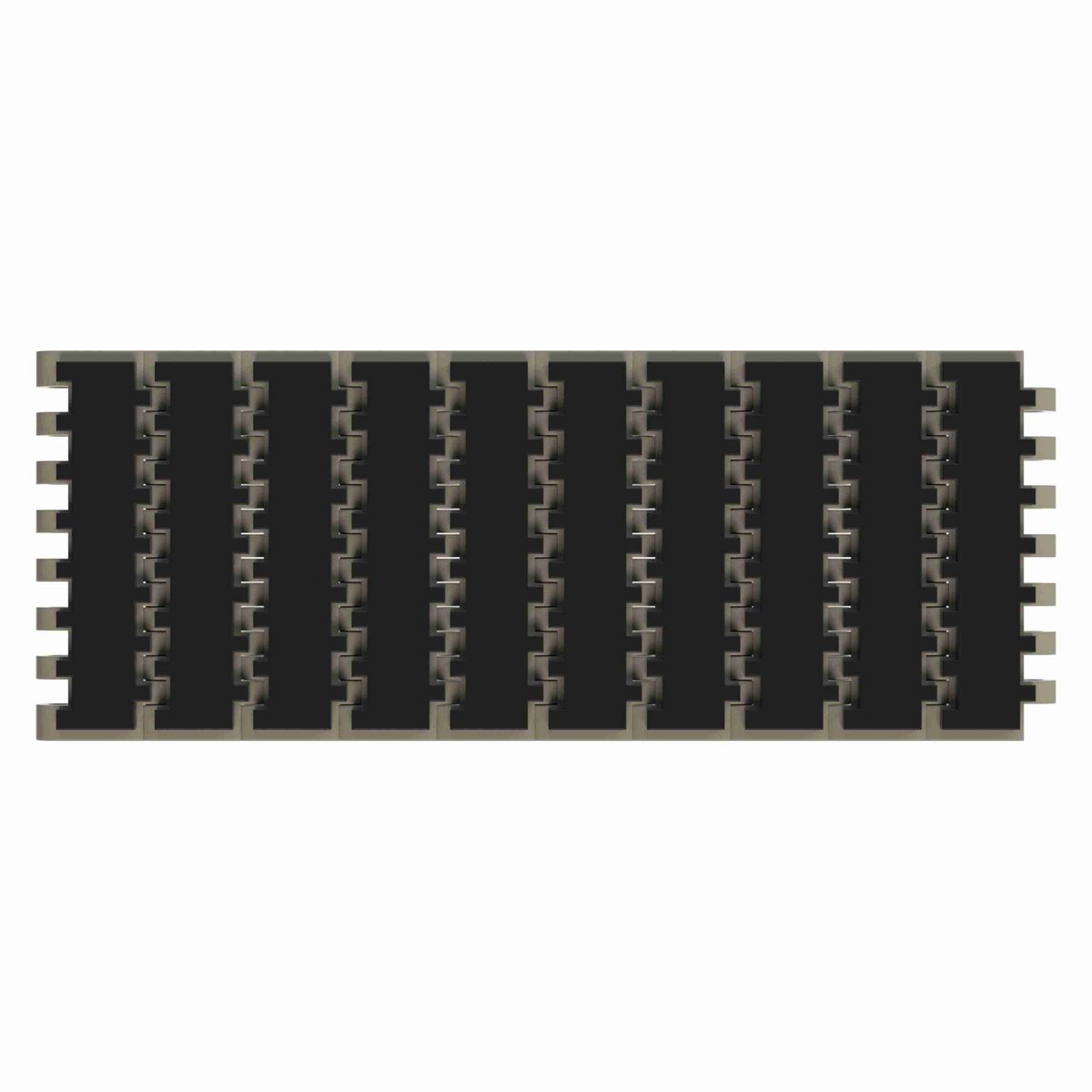 7705 SuperGrip™ Straight Running SuperGrip™, Material: Grey Tough Composite, Width: 4in, Pitch: 1in - 81447681