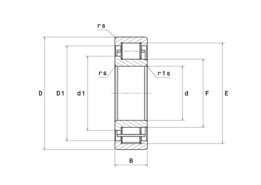Однорядный цилиндрический роликоподшипник NTN NJ411