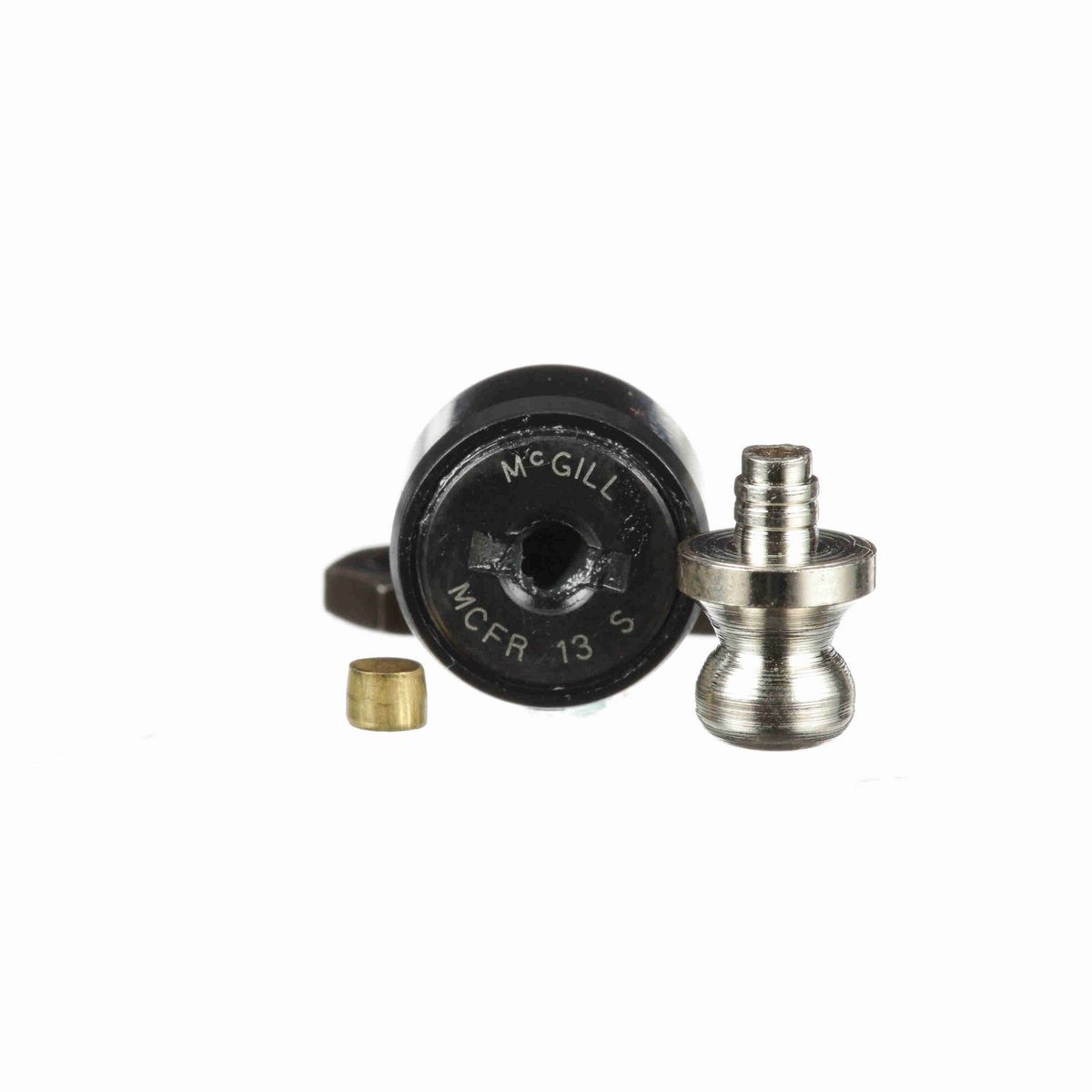 Опорный ролик с цапфой McGill CAMROL MCFR 13 S, бочкообразный, с уплотнением, со шлицем под отвёртку, метрический