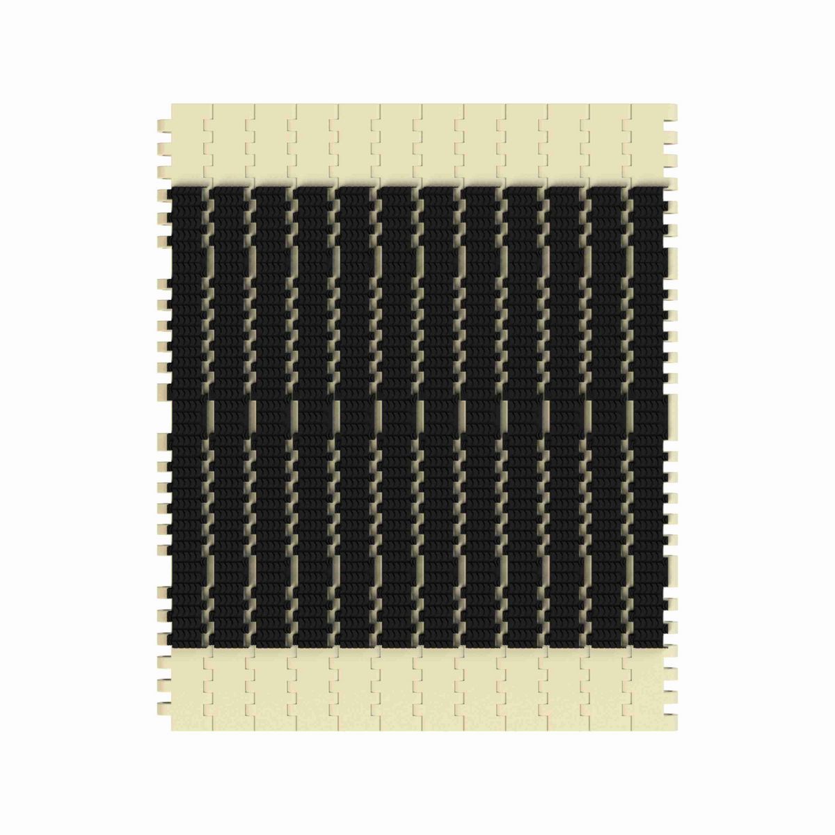 7705 SuperGrip™ Straight Running SuperGrip™, Material: Beige High Temperature, Width: 15in, Pitch: 1in - 10383958